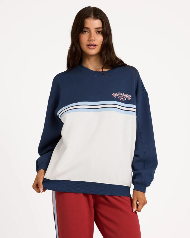 Image of Accessories. Product name - Billabong Womens Culture Crew Neck Pacific Shore in Pacific Shore colour by brand - Billabong