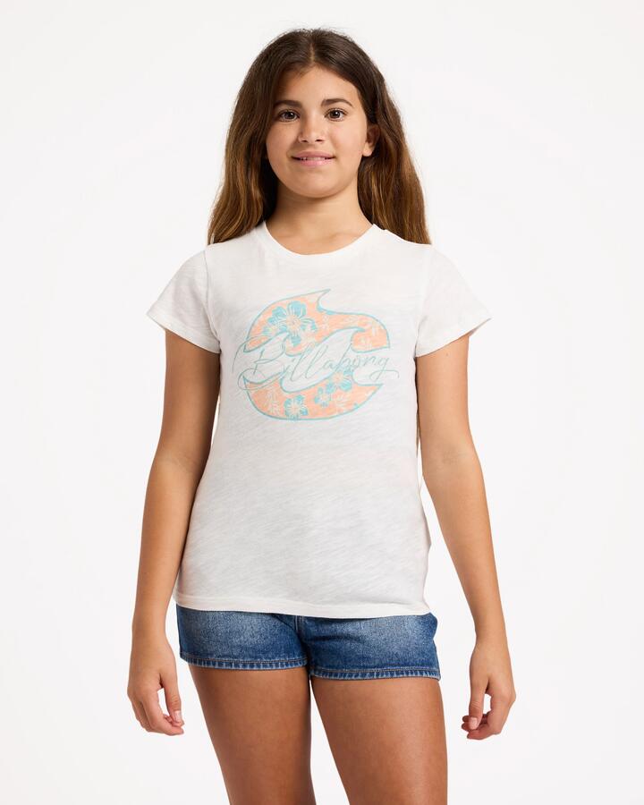 Image of T-Shirts. Product name - Billabong Girls 6-16 Formula T-Shirt Salt Crystal in Salt Crystal colour by brand - Billabong