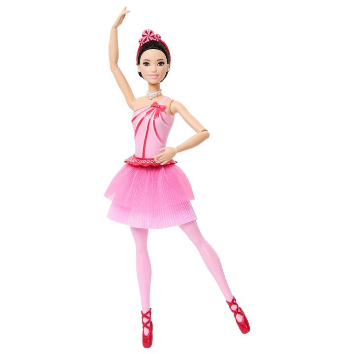 Image of Dolls. Product name - Barbie in the Nutcracker Land of Sweets Ballerina Renee Doll with Brown Hair, Tutu and Candy Themed Accessories in colour by brand - Barbie
