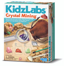 Image of Toys. Product name - 4M Kidzlabs Crystal Mining in colour by brand - 4M