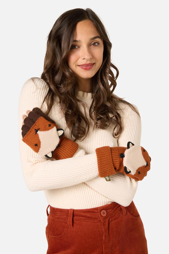 Image of Gloves & Mittens. Productname: Foxy Gloves in Orange colour by brand - Princess Highway