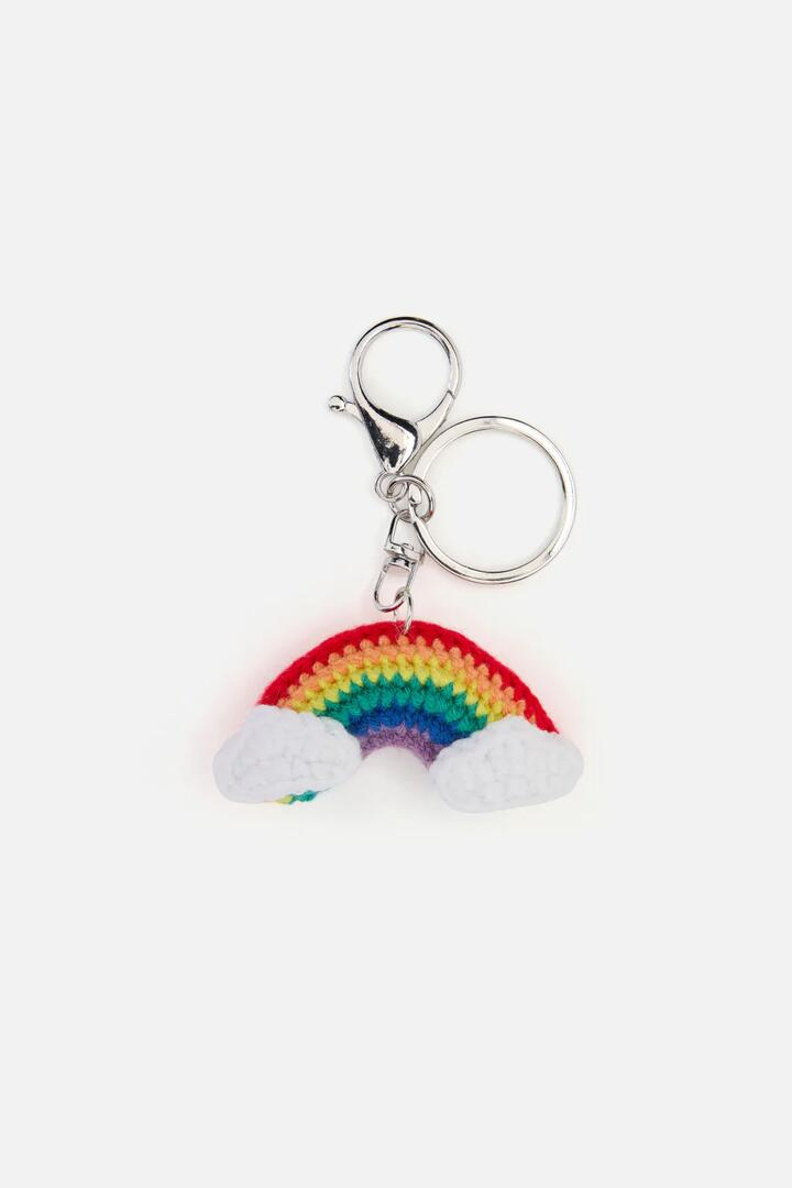 Image of Charms. Productname: Rainbow Bag Charm in Rainbow colour by brand - Dangerfield