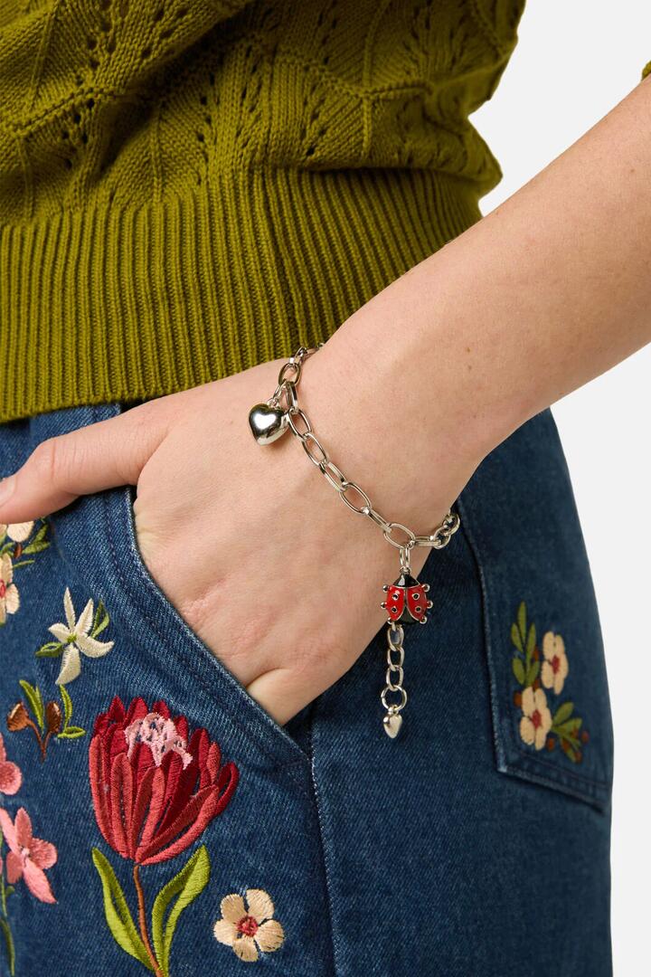 Image of Bracelets. Productname: Ladybug Bracelet in Silver colour by brand - Princess Highway