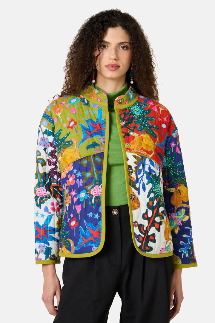 Image of Coats & Jackets. Product name - Beetlemania Quilted Jacket in Print colour by brand - Gorman