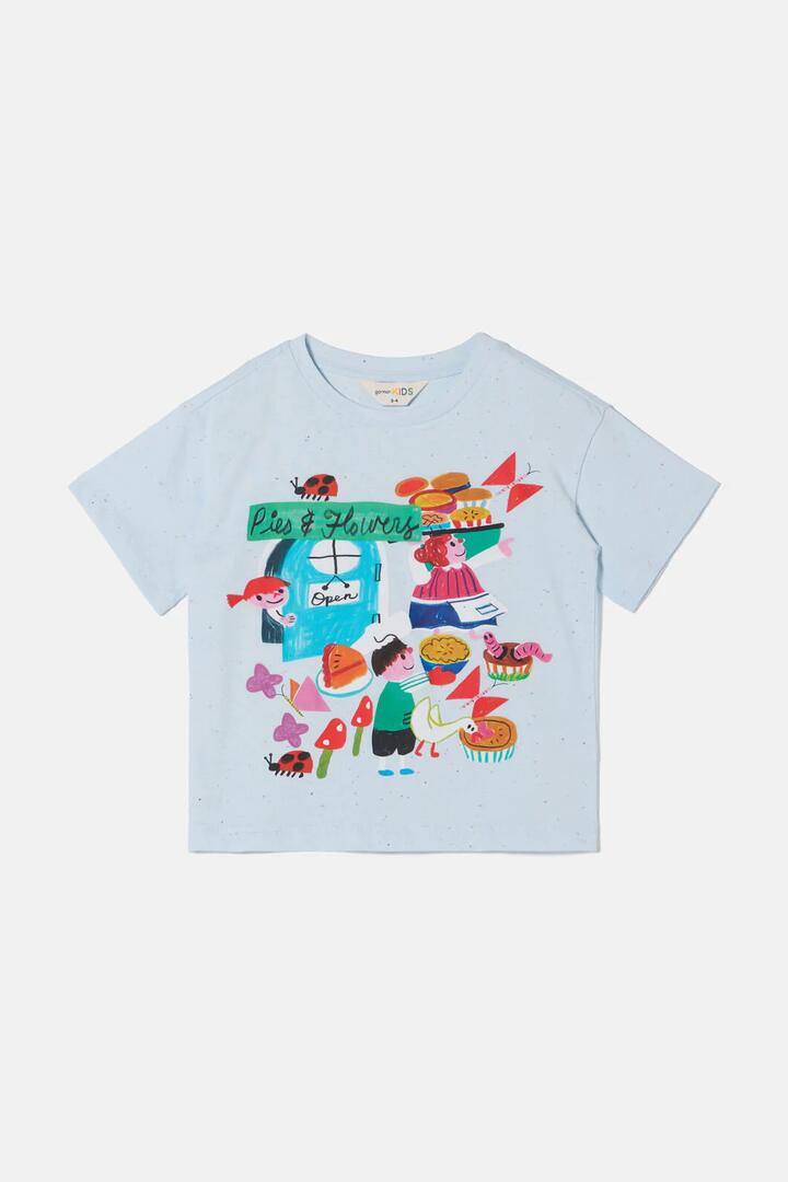 Image of T-Shirts. Product name - Cake Kids T-Shirt in Blue colour by brand - Gorman