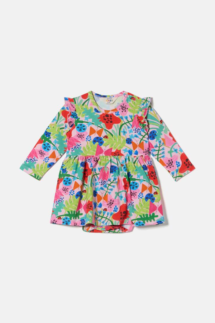 Image of Dresses. Product name - Flower Field Baby Dress in Pink colour by brand - Gorman
