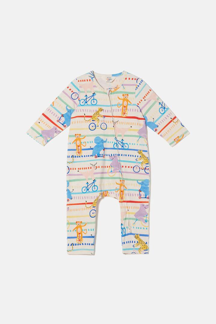 Image of Bodysuits. Product name - On Bikes Baby Bodysuit in Multi colour by brand - Gorman