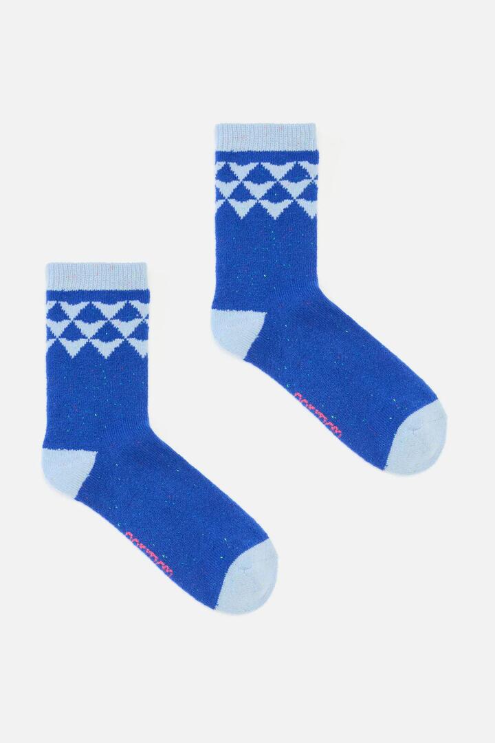 Image of Socks. Product name - Betsy Wool Socks Blue in Blue colour by brand - Gorman