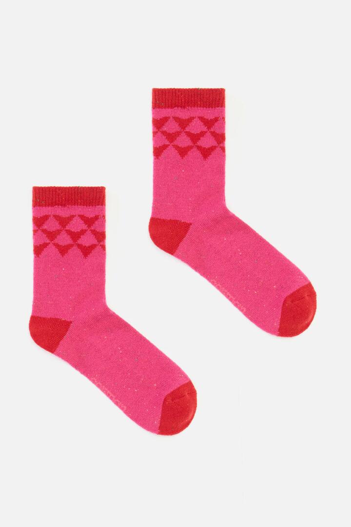 Image of Socks. Product name - Betsy Wool Socks Pink in Pink colour by brand - Gorman