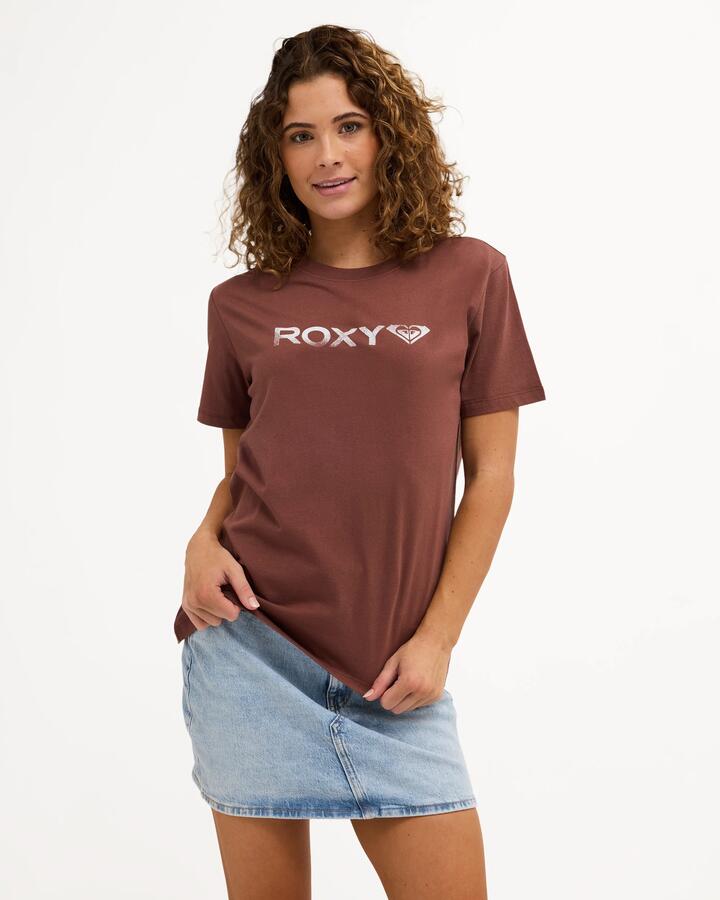Image of T-Shirts. Product name - Roxy Womens Ocean Road T-Shirt Java in Java colour by brand - Roxy
