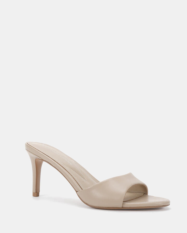 Image of Sandals. Product name - Palan Bone Leather Mules in Bone Leather colour by brand - Novo