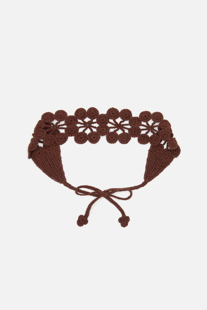 Image of Hair Accessories. Productname: Chocolate Twiggy Knit Headband in Chocolate colour by brand - Princess Highway