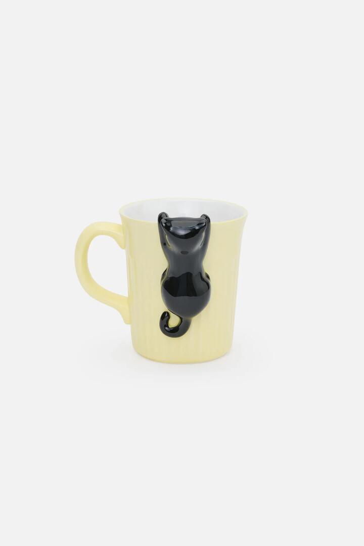 Image of Kitchen & Dining. Productname: Lemon Cute Cat Mug in Lemon colour by brand - Princess Highway