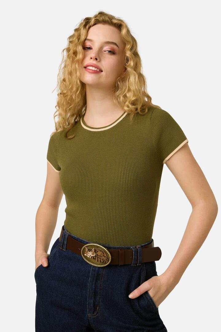 Image of Belts. Productname: Cute Cats Belt in Chocolate colour by brand - Princess Highway