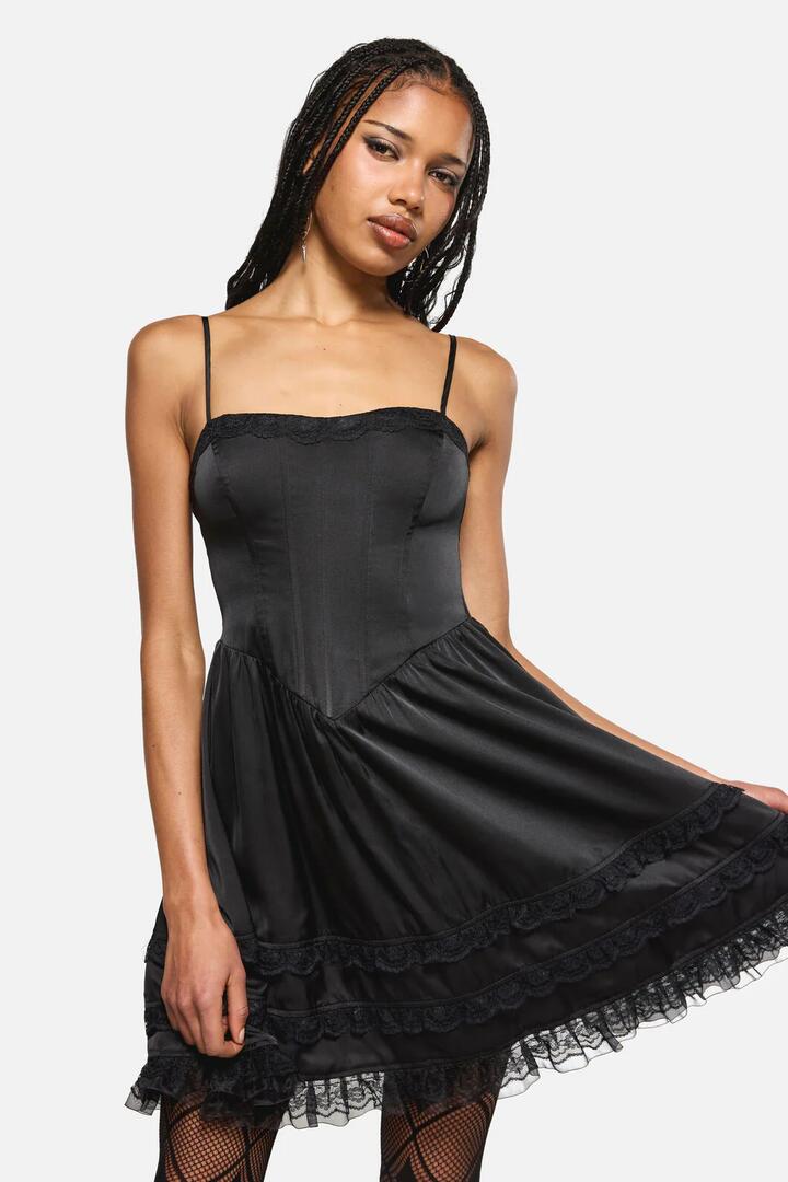 Image of Dresses. Productname: Knave Goth Mini Dress in Black colour by brand - Black Friday