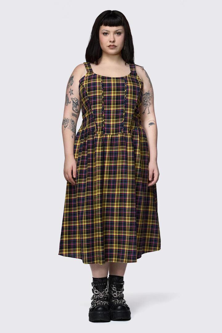 Image of Dresses. Productname: Curve Forest Dweller Tartan Dress in Multi colour by brand - Dangerfield