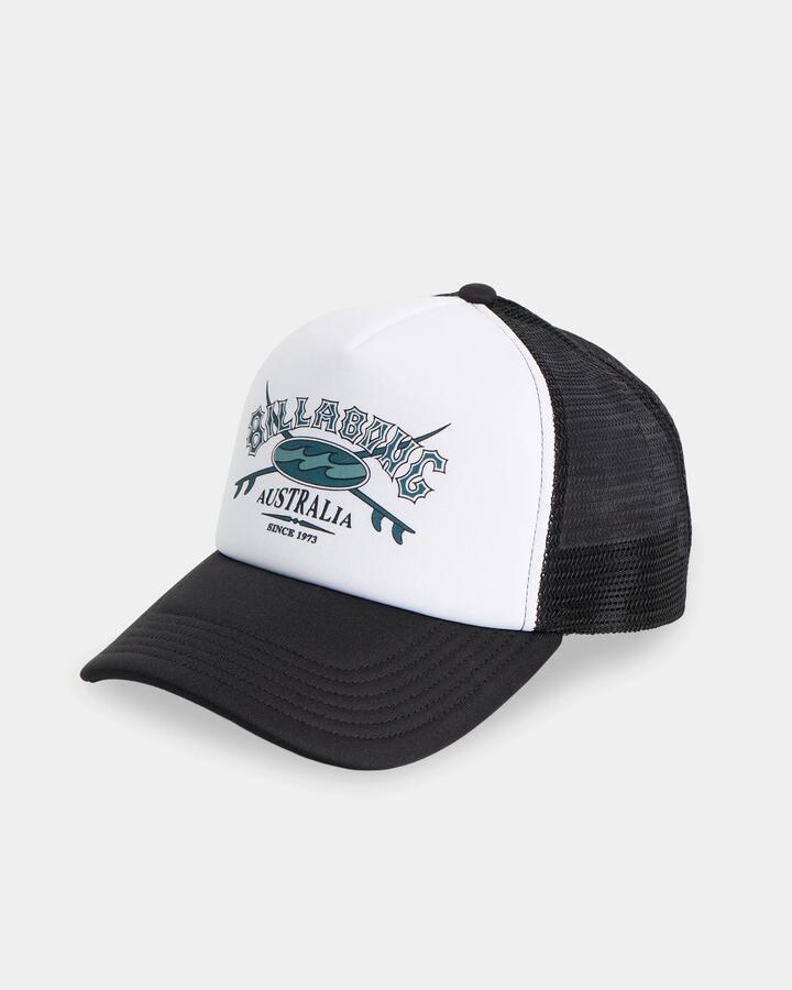 Image of Hats. Product name - Billabong Boys 8-16 Boys Norfolk Trucker Cap Black in Black colour by brand - Billabong