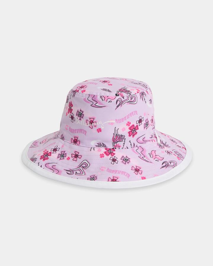 Image of Hats. Product name - Billabong Girls Hula Haze Bucket Hat Orchid in Orchid colour by brand - Billabong