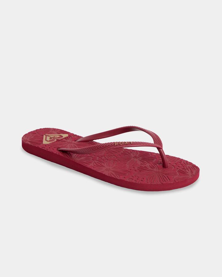Image of Sandals. Product name - Roxy Womens Antilles Iii Sandals Dark Red in Dark Red colour by brand - Roxy