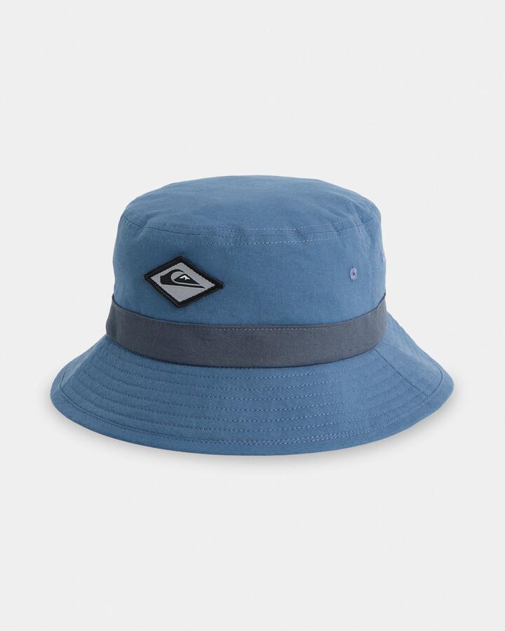 Image of Hats. Product name - Quiksilver Mens Core Bucket Hat China Blue in China Blue colour by brand - Quiksilver