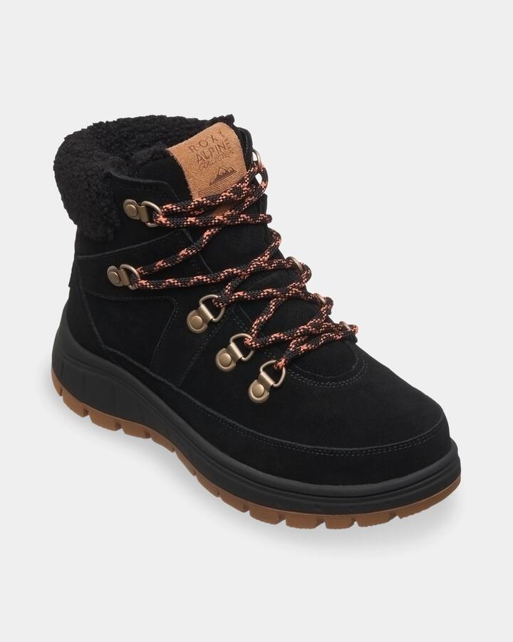 Image of Boots. Product name - Roxy Womens Alyah Snow Boots Black in Black colour by brand - Roxy