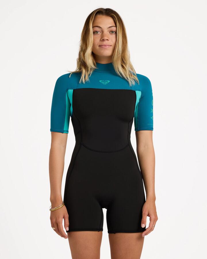 Image of Accessories. Product name - Roxy Womens 2/2Mm Prologue+ Back Zip Springsuit Baltic in Baltic colour by brand - Roxy