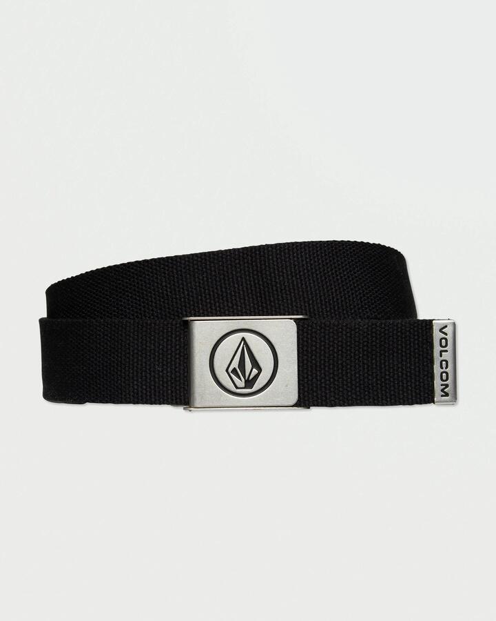 Image of Belts. Product name - Volcom Mens Circle Skate Belt Black in Black colour by brand - Volcom