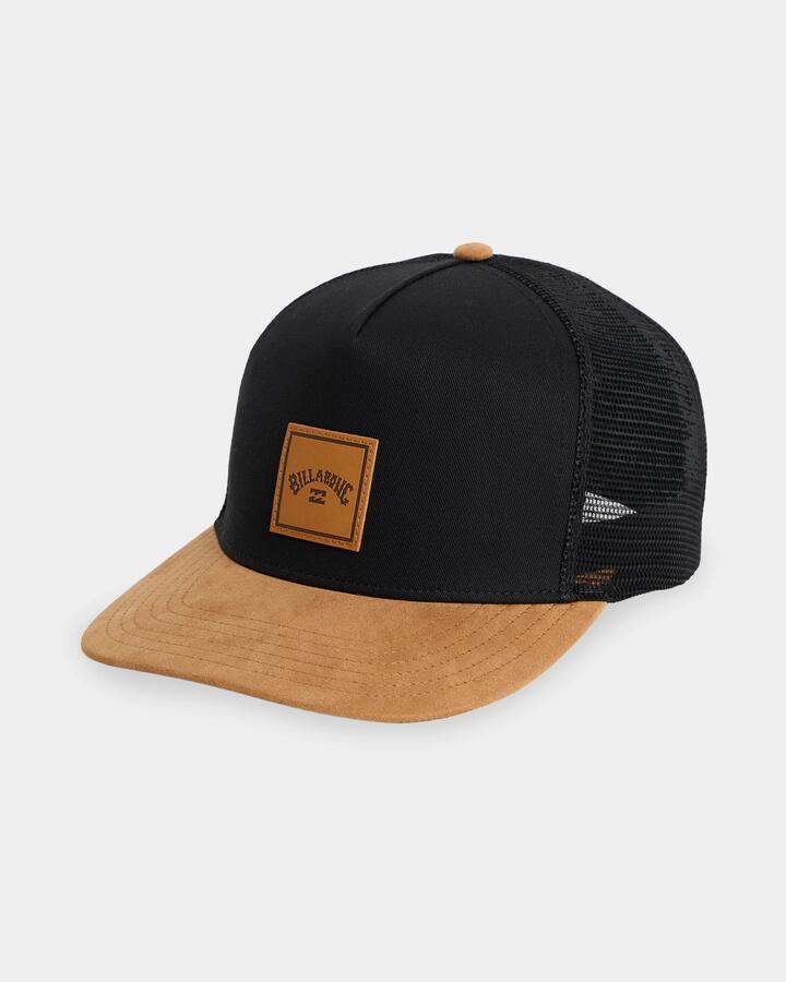 Image of Hats. Product name - Billabong Mens Stacked Cap Black/Tan in Black/Tan colour by brand - Billabong
