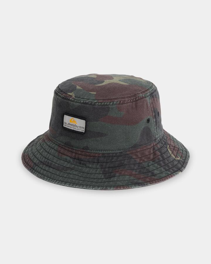 Image of Hats. Product name - Quiksilver Mens Vice Breaker Bucket Hat Camo in Camo colour by brand - Quiksilver