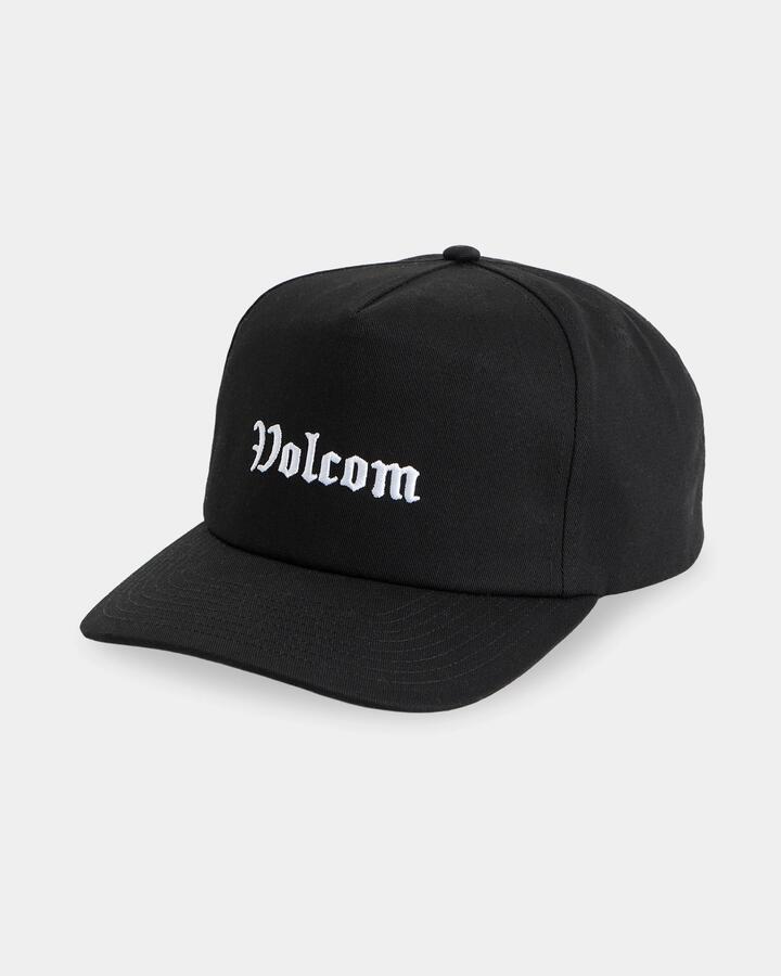 Image of Hats. Product name - Volcom Mens Core Gnar Hat Black in Black colour by brand - Volcom
