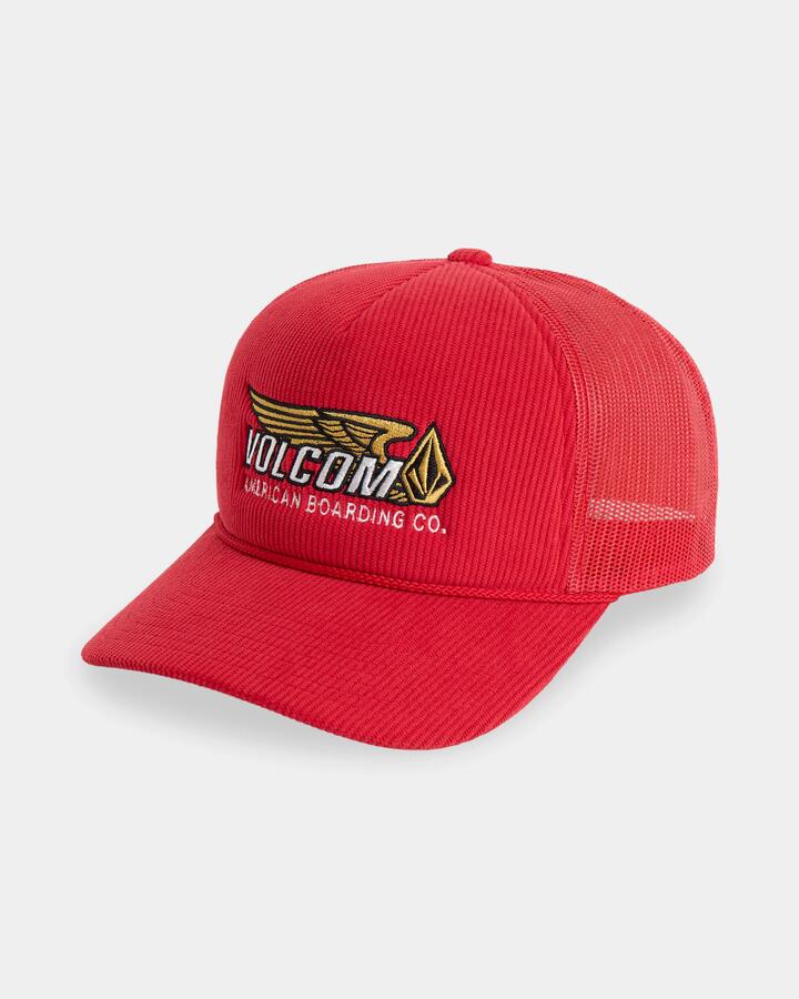 Image of Hats. Product name - Volcom Mens Overdrive Trucker Hat Samba in Samba colour by brand - Volcom