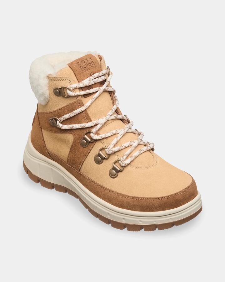 Image of Boots. Product name - Roxy Womens Alyah Snow Boots Camel in Camel colour by brand - Roxy
