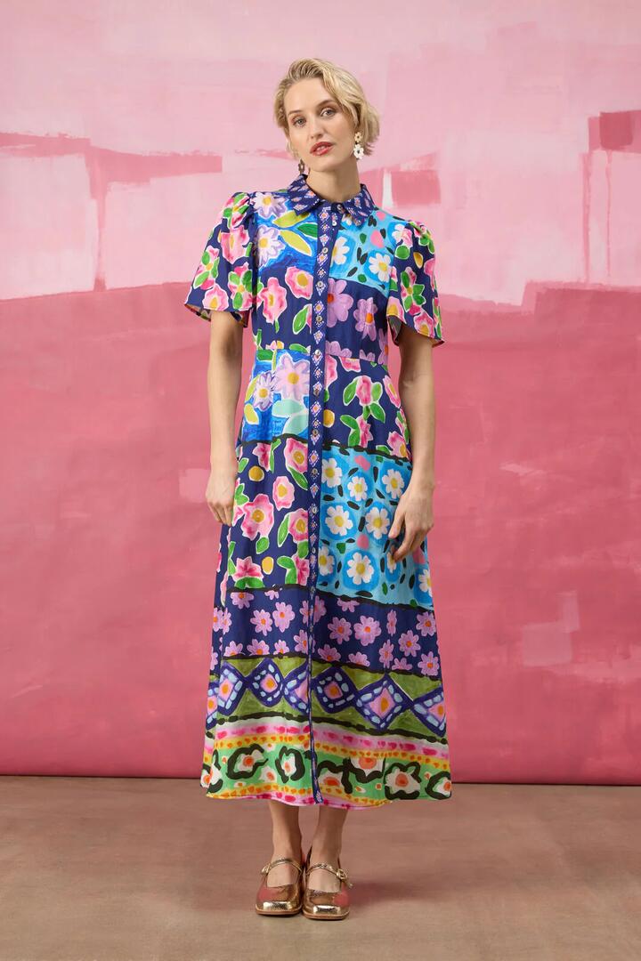 Image of Dresses. Product name - Emporium Shirt Dress in Print colour by brand - Gorman