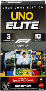 Image of Games. Product name - UNO Elite Formula 1 2025 Core Edition Booster Set in colour by brand - Toymate