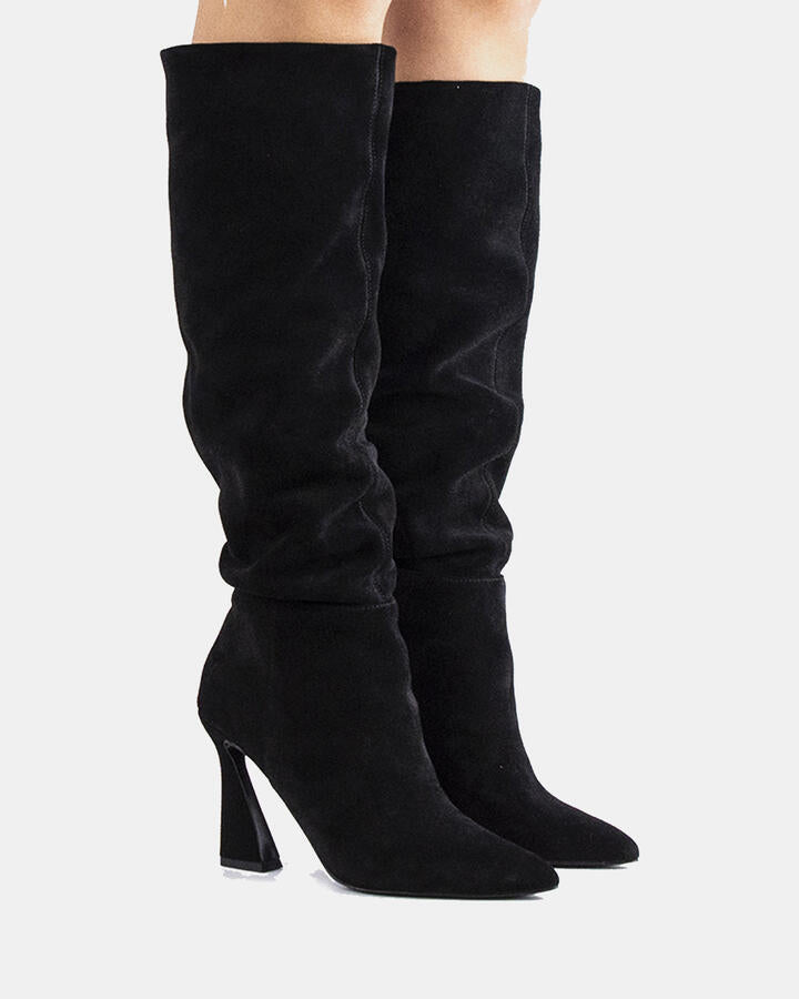 Image of Boots. Product name - Li-lerwick Black Suede in Black Suede colour by brand - Novo