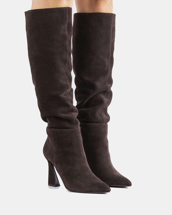 Image of Boots. Product name - Li-lerwick Brown Suede in Brown Suede colour by brand - Novo