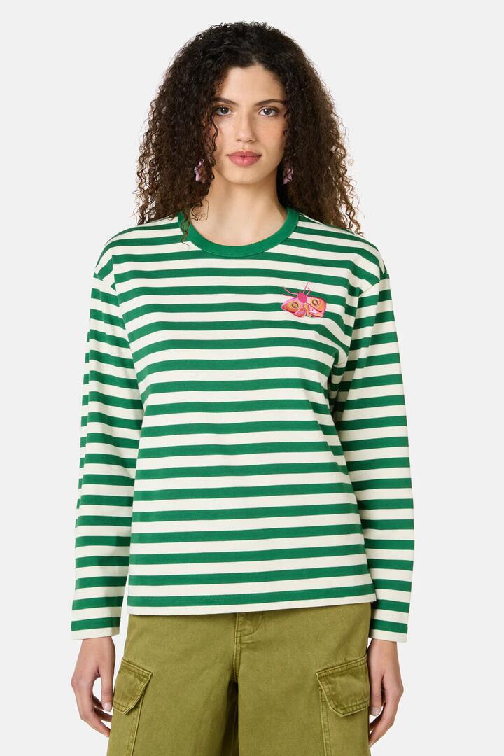 Image of T-Shirts. Product name - Beetlemania Stripe Long Tee in Stripe colour by brand - Gorman