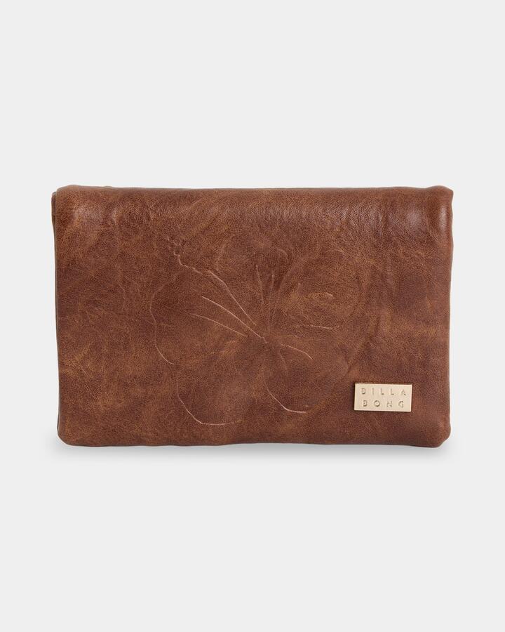 Image of Wallets & Money Clips. Product name - Billabong Womens Omari Bloom Bi Fold Wallet Brownstone in Brownstone colour by brand - Billabong