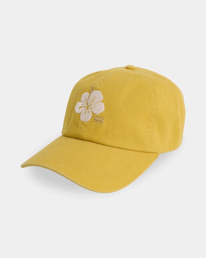 Image of Hats. Product name - Billabong Womens Omari Bloom Dad Cap Honey in Honey colour by brand - Billabong