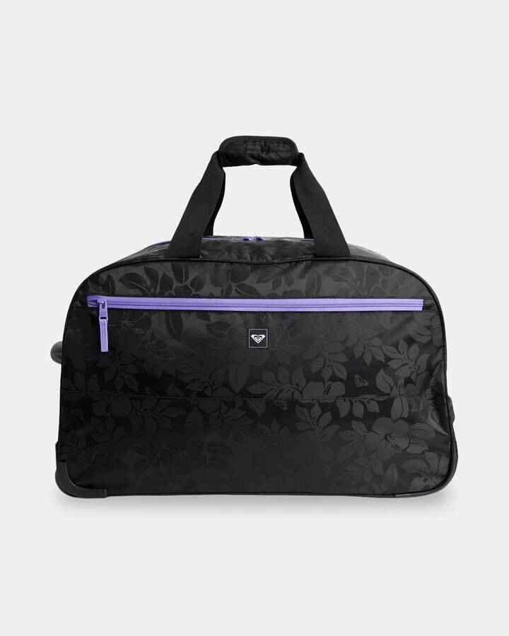 Image of Bags. Product name - Roxy Feel It All Wheelie Duffle Bag Quiet Shade Axs Mo Jacquard in Quiet Shade Axs Mo Jacquard colour by brand - Roxy