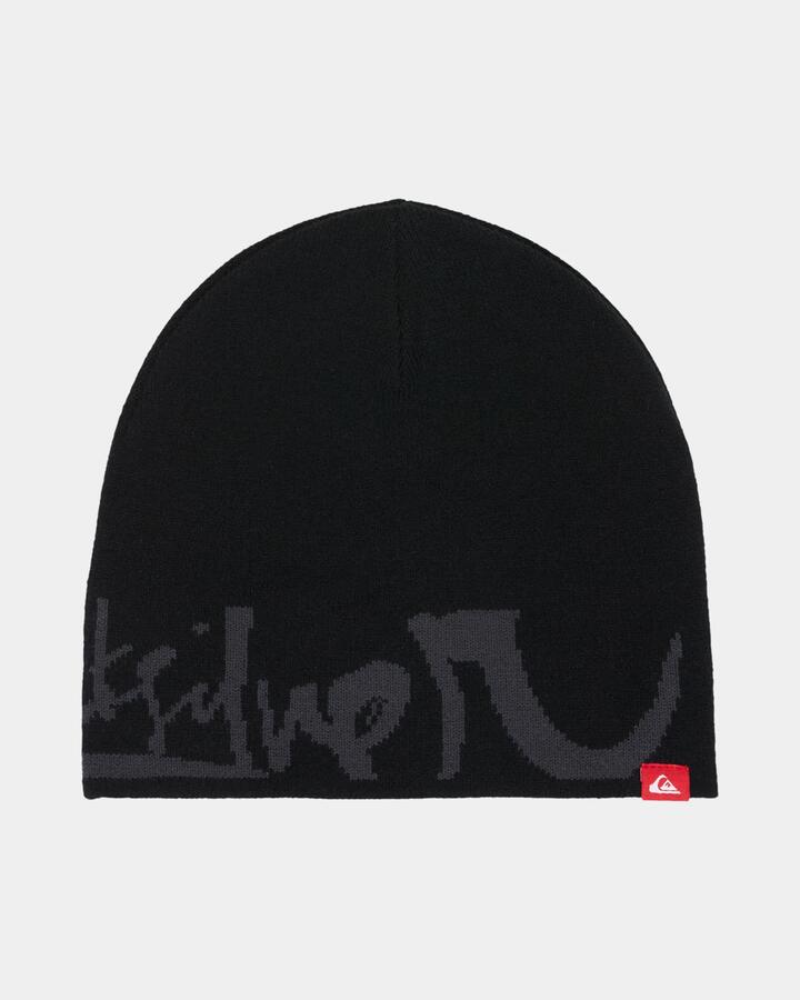 Image of Hats. Product name - Quiksilver Mens Yg Beanie Black in Black colour by brand - Quiksilver