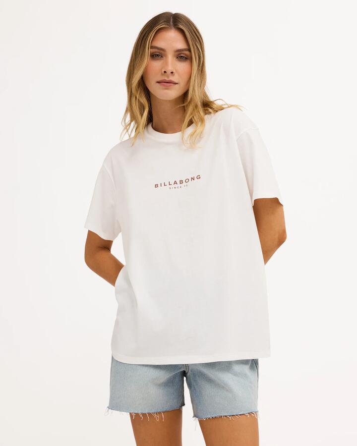 Image of T-Shirts. Product name - Billabong Womens Pacific T-Shirt White in White colour by brand - Billabong