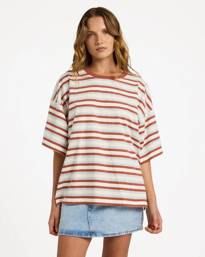 Image of T-Shirts. Product name - Roxy Womens Pavement T-Shirt Chutney in Chutney colour by brand - Roxy