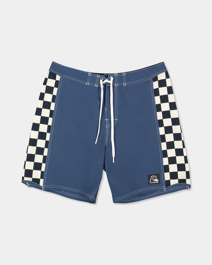 Image of Swimwear. Product name - Quiksilver Mens Original Arch 18" Boardshorts Dark Denim in Dark Denim colour by brand - Quiksilver