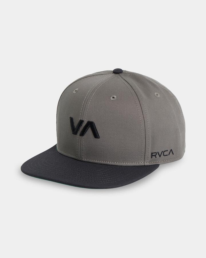 Image of Hats. Product name - Rvca Mens Va Infield Snapback Cap Sage Leaf in Sage Leaf colour by brand - Rvca