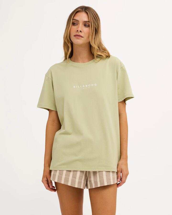 Image of T-Shirts. Product name - Billabong Womens Pacific T-Shirt Smoke Green in Smoke Green colour by brand - Billabong