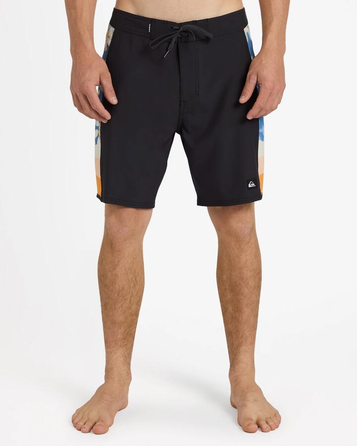Image of Swimwear. Product name - Quiksilver Mens Surfsilk Arch 18" Boardshorts Tarmac in Tarmac colour by brand - Quiksilver