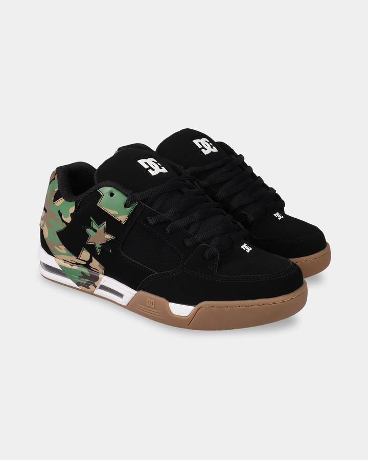 Image of Shoes. Product name - DC Shoes Mens Dc Commad Skate Shoes Black/Camo in Black/Camo colour by brand - DC Shoes