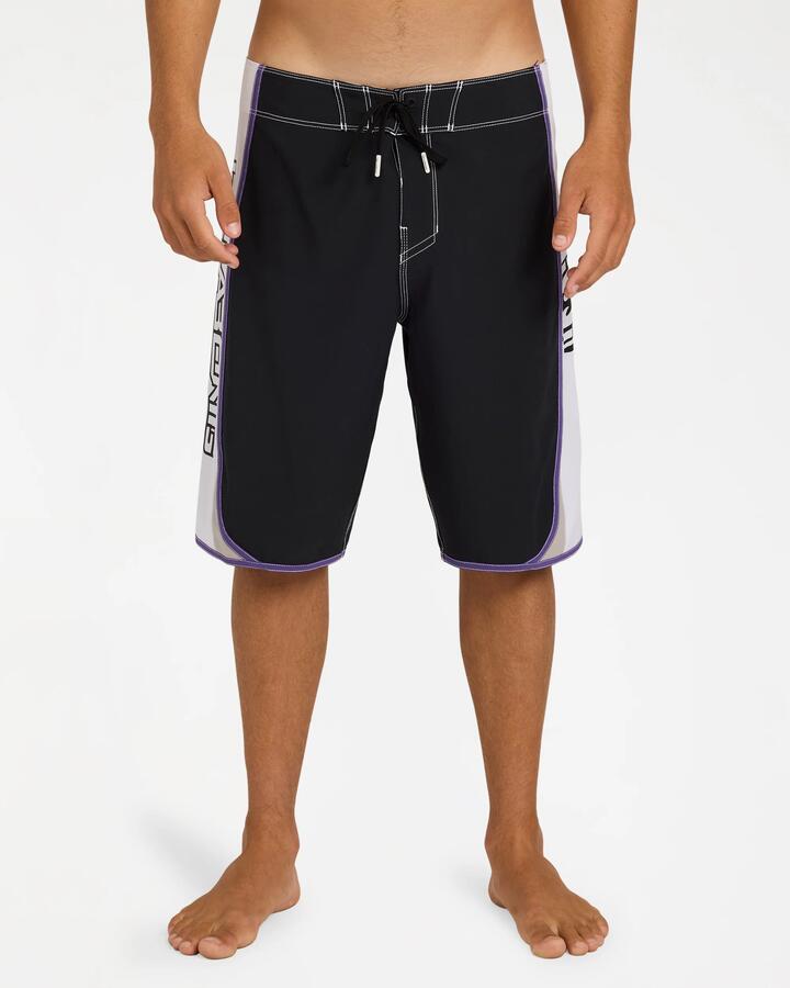 Image of Swimwear. Product name - Billabong Mens Spec Dbah Bio Wave Pro 21" Boardshorts Black/White in Black/White colour by brand - Billabong
