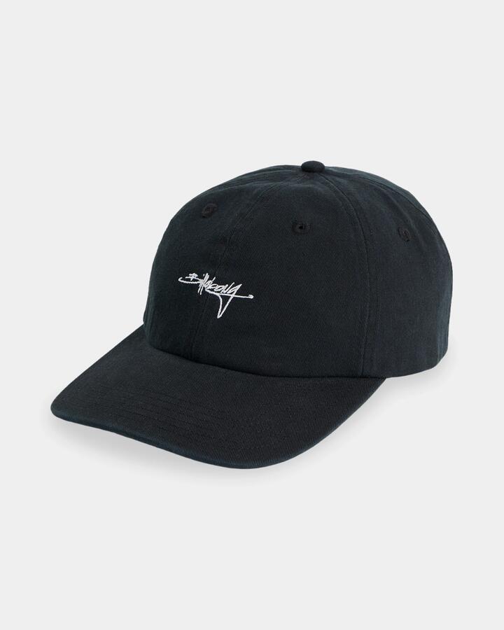 Image of Hats. Product name - Billabong Mens Script Lad Cap Black in Black colour by brand - Billabong